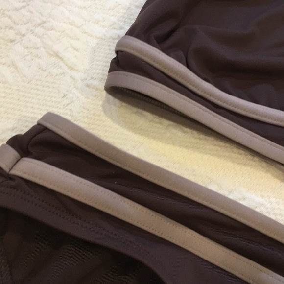 Bikini top and bottom brown and tan size m - Picture 3 of 14